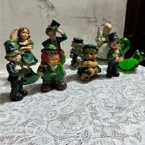 St. Patrick’s Day Holiday Leprechaun Figurine Collection Lot